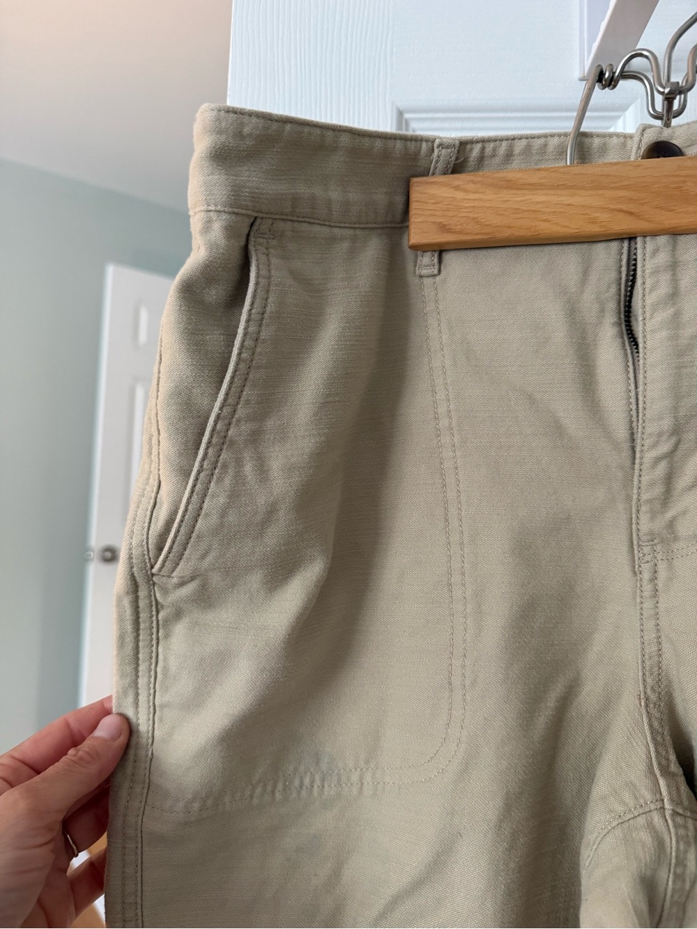 J. Crew Women's Cotton Camp Pant in Light Khaki - Picture 3 of 7
